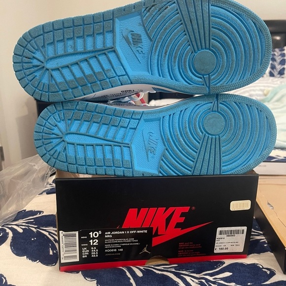 Off White UNC 1’s size 10.5. PREOWNED. IN EXCELLENT CONDITION! - Picture 12 of 12